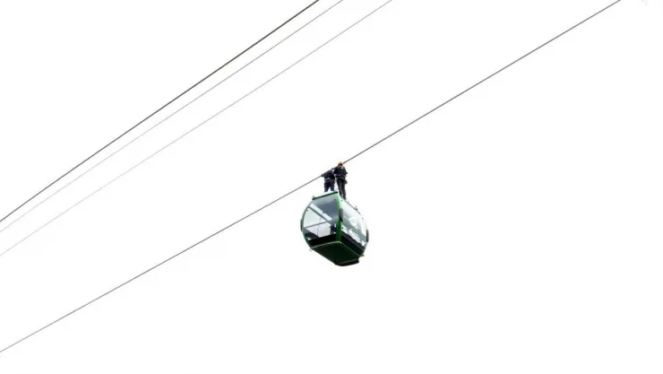 Teleferik hattında gerçeği aratmayan tatbikat