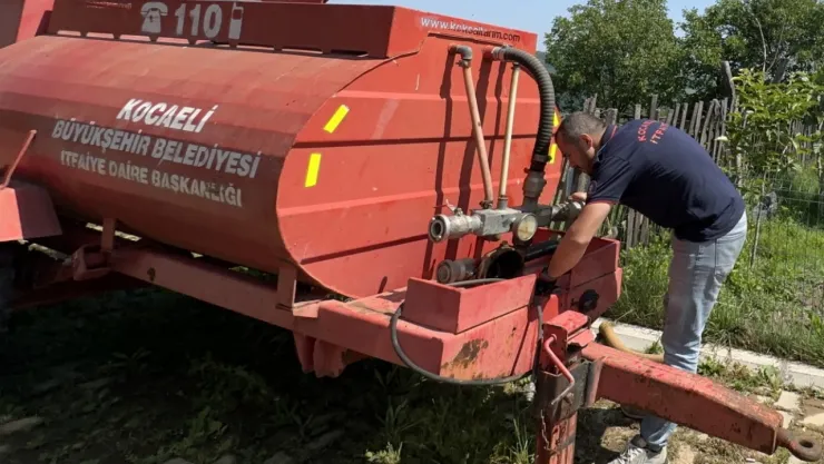 Kocaeli Büyükşehir'den köylere yangınla mücadele desteği