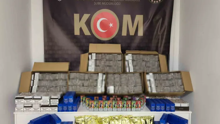 Kocaeli'de 68 bin adet doldurulmuş makaron ele geçirildi
