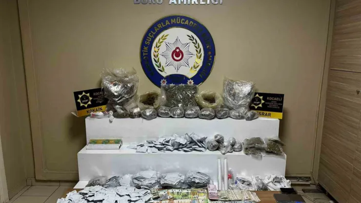Kocaeli'de narkotik baskını