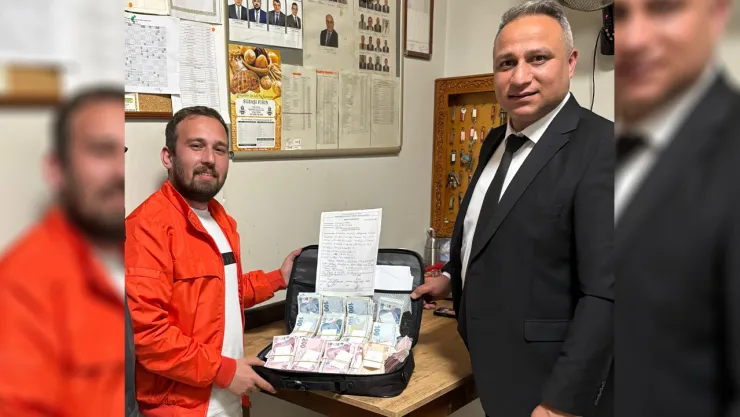 Kocaeli'de para dolu çantayı sahibine teslim ettiler