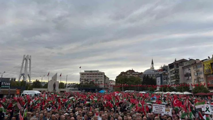 Kocaeli'de Sumud Filosu için dev miting
