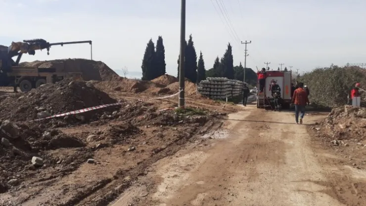 Kocaeli'de toprak altında kalan işçi ağır yaralandı