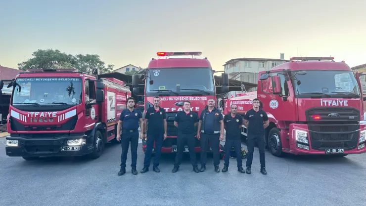 Kocaeli İtfaiyesi Çanakkale'ye gitti