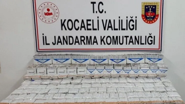 Kocaeli'de 13 bin 660 adet makaron ele geçirildi