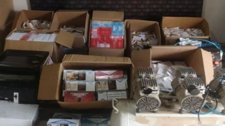 Kocaeli'de 78 bin 360 makaron ele geçirildi 