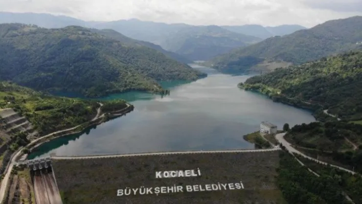 Kocaeli'de etkili olan yoğun yağışlar barajları doldurdu
