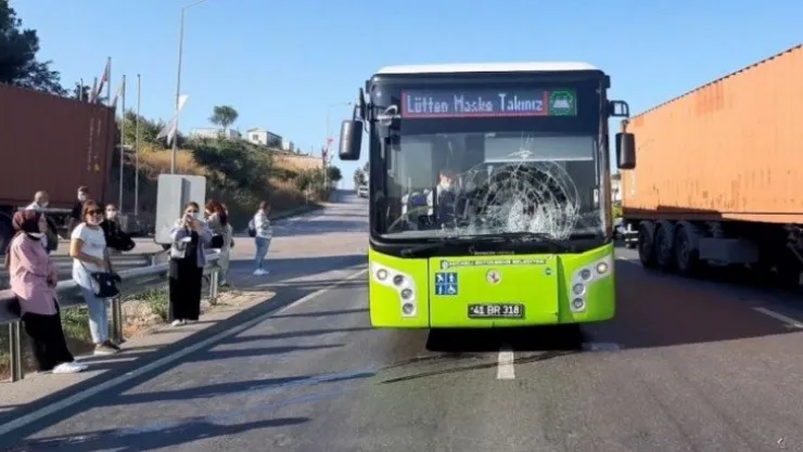 Kocaeli'de halk otobüsünün çarptığı şahıs hayatını kaybetti!