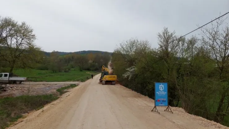 Körfez Naip - Kalburcu yolu asfalta hazır