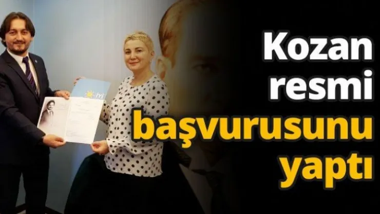 Kozan resmi başvurusunu yaptı