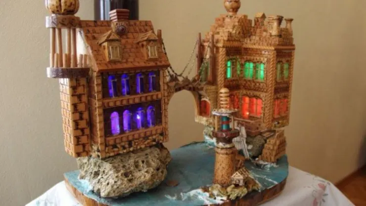 Kurumuş ağaç dallarını sanat eserlerine dönüştürüyor