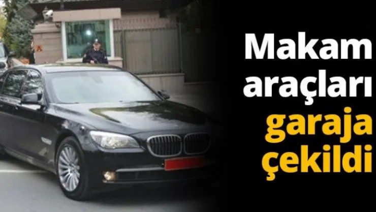 Makam araçları garaja çekildi