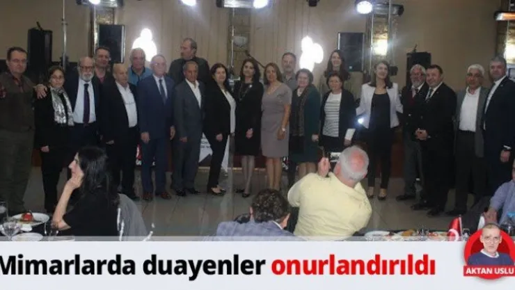 Mimarlarda duayenler onurlandırıldı