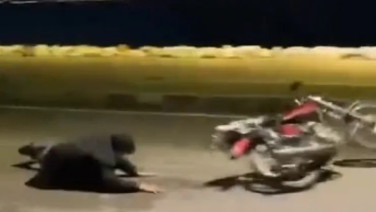 Motosiklet şovu kötü bitti