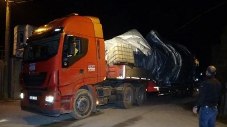 O uçağın enkazı Kocaeli'ye getirildi