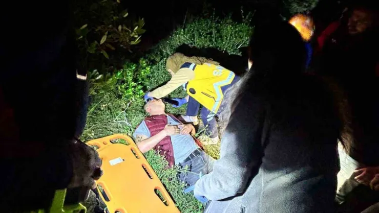 Ormanlık alanda kaybolan genç yarı baygın halde bulundu