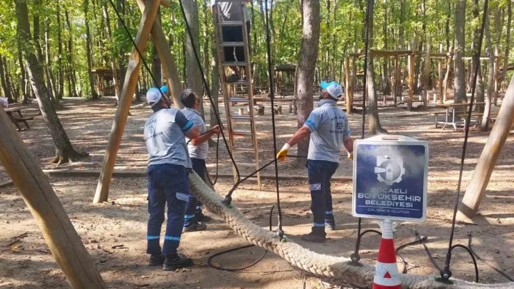 Ormanya'daki çocuk oyun alanlarına periyodik bakım