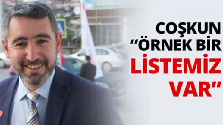 'Örnek bir listemiz var'