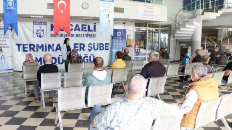 Otobüs terminallerine Covid-19 eğitimi 