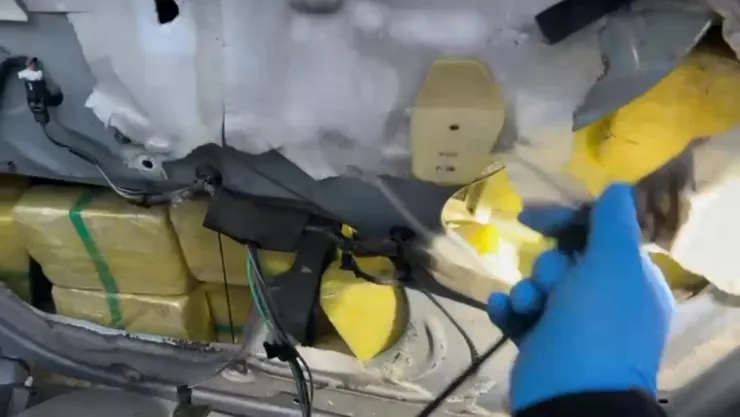 Otomobilde zulalanmış 46 kilo 840 gram uyuşturucu ele geçirildi