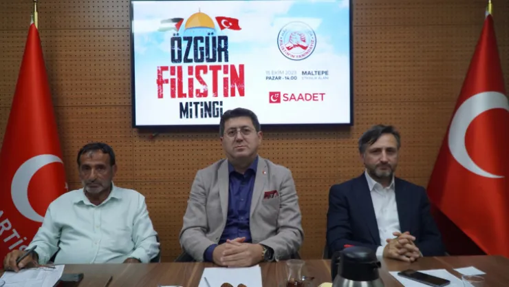 Saadet Kocaeli'den Özgür Filistin mitingine davet