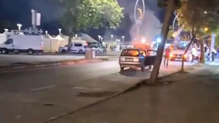 Sakarya'da otomobil alevlere teslim oldu