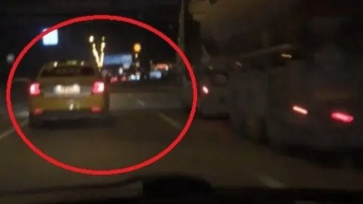 Takla atan araçtaki korku dolu bağrışlar görüntülere yansıdı 