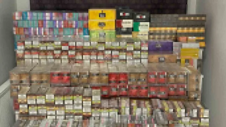 TEM'de kaçak tütün operasyonu