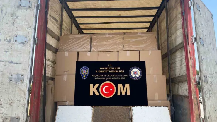 1 milyon 540 bin içi dolu makaron ele geçirildi