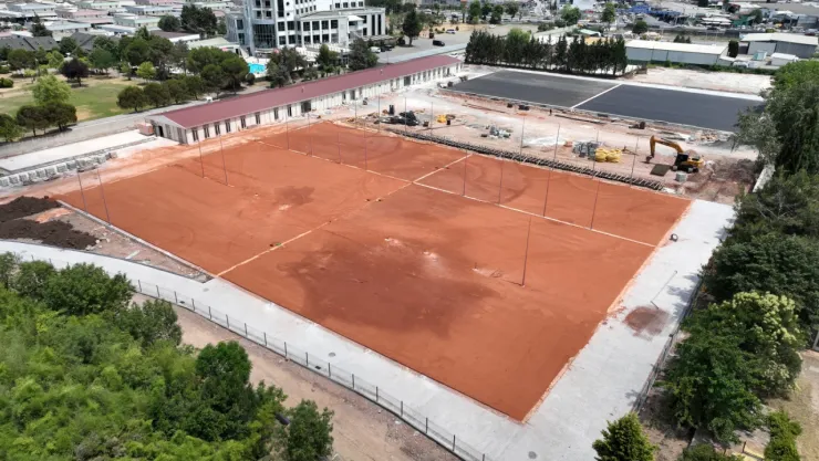 Tenis merkezinde tamamlanma oranı yüzde 80