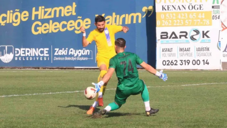 Belediye Derincespor'da işler kötü gidiyor: 0 - 1