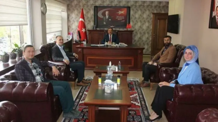 Türkiye Dil ve Edebiyat Derneğinden Kaymakam Güler'e ziyaret