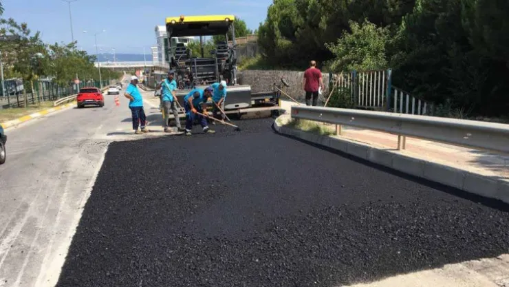 Umuttepe yoluna hızlı müdahale