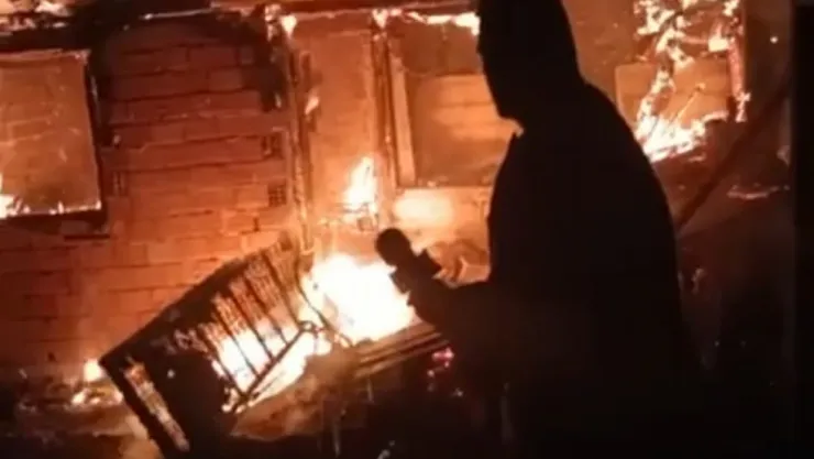 Unutulan ateş, köy fırınını yaktı