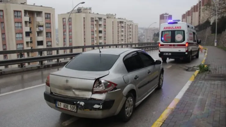Yağışlı hava kazaya neden oldu