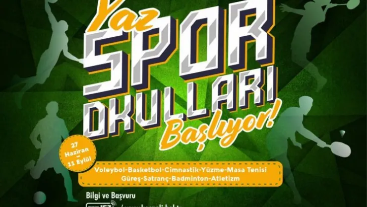 Yaz boyu 9 spor dalında ücretsiz eğitim