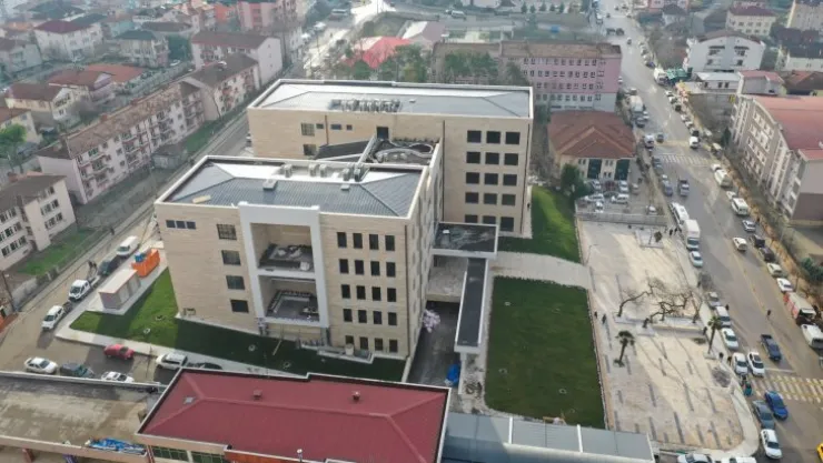 Yeni hizmet binasında sona doğru