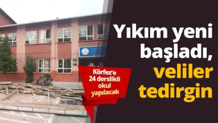 Yıkım yeni başladı, veliler tedirgin