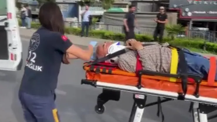 Yolun karşısına geçmeye çalışan bisikletliye kamyonet çarptı