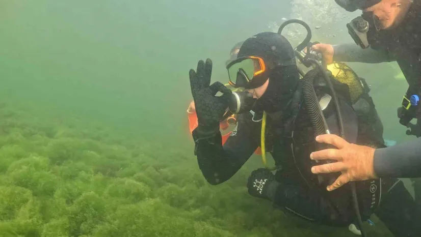 Büyükakın dalgıç kıyafeti giydi, dibe indi: Gördüğü manzara şaşırttı