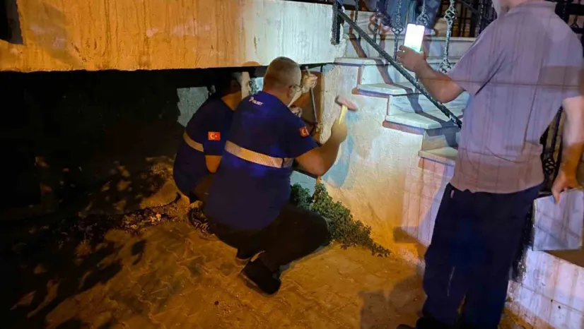Darıca'da doğal gaz borusu patladı, mahalleyi gaz kokusu sardı