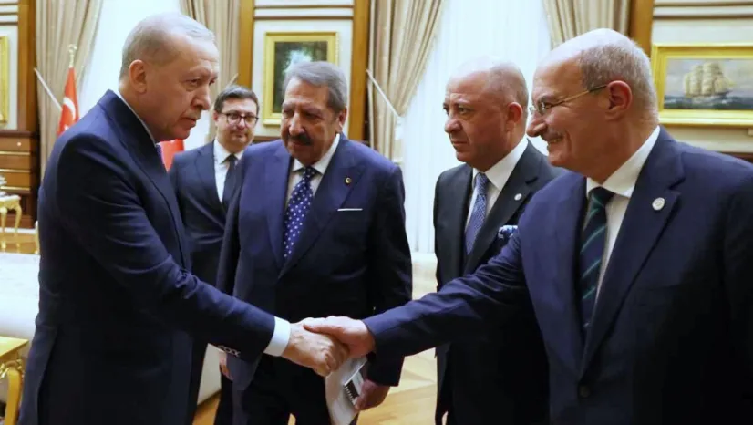 Erdoğan, ekonomi aktörlerini Külliye'de kabul etti