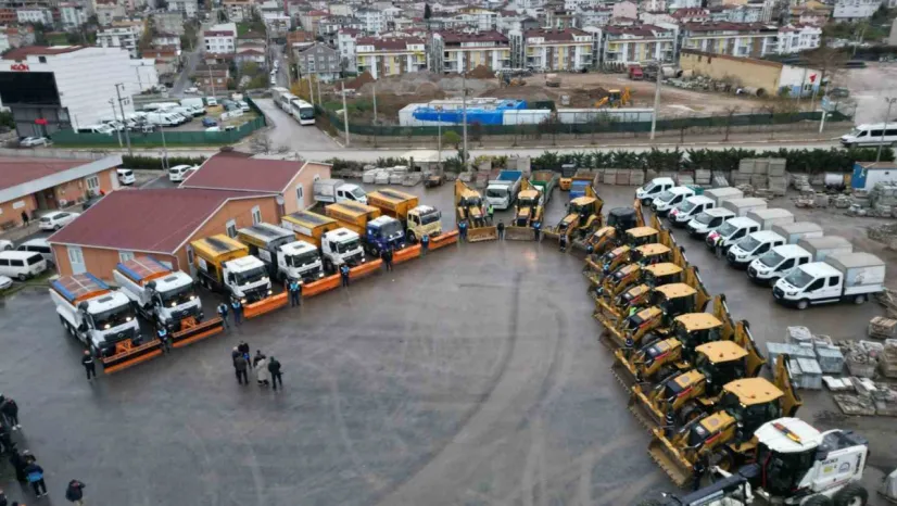 Gebze'de kar alarmı: 425 personel ve 73 araçla teyakkuzda