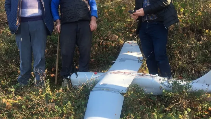 İzmit'e İHA düştü