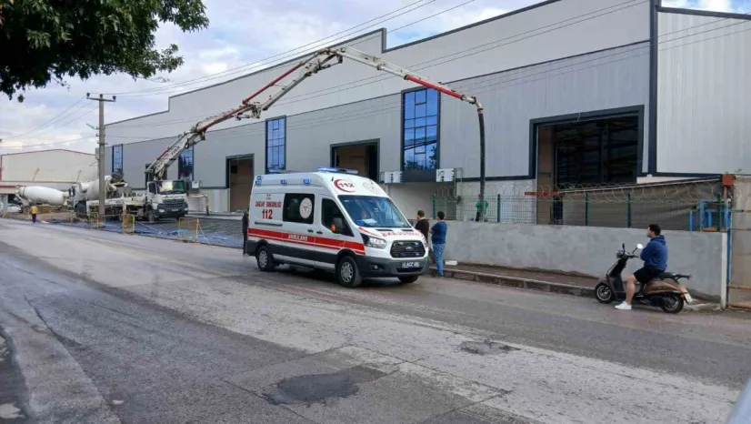 Kocaeli'de fabrika inşaatında işçi akıma kapıldı