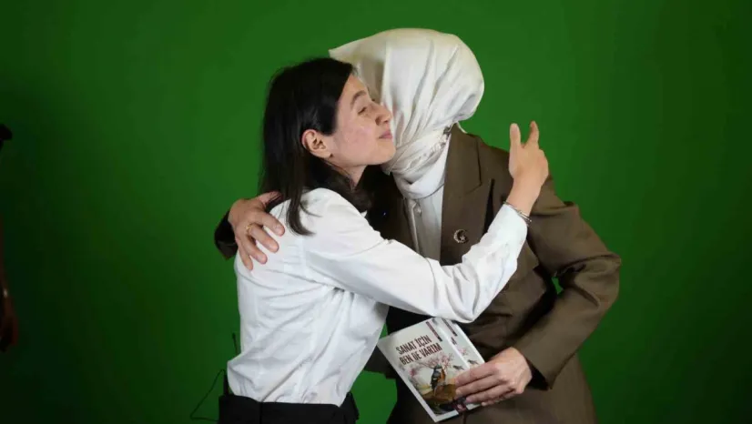 Özel bireylerin Bakan Göktaş sevinci