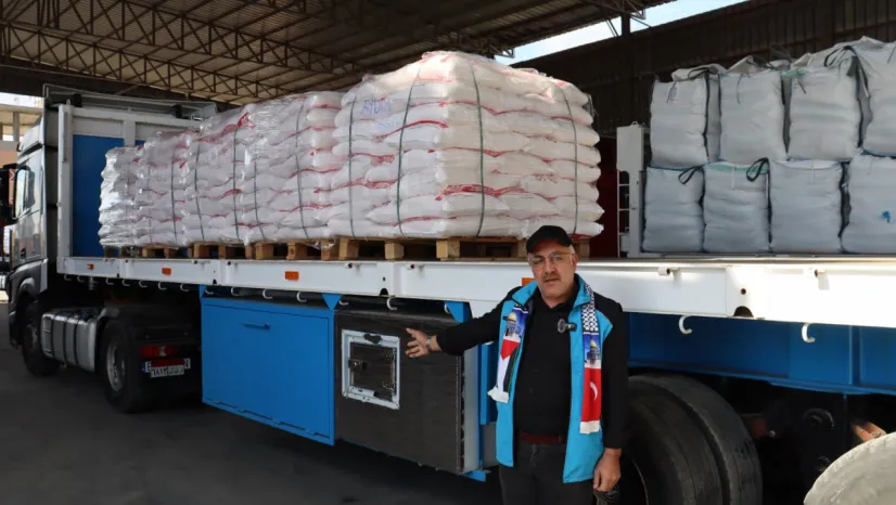 Yesevi Hareketi'nden Gazze'ye 100 tonluk acil yardım