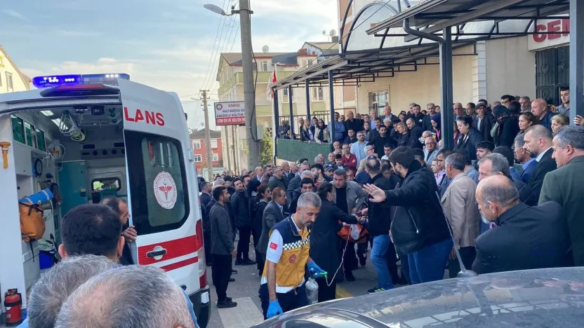 Babasının cenazesinde dayısını da kaybetti