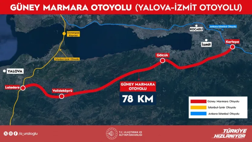 Güney Marmara Otoyolu'nda detaylar ortaya çıktı