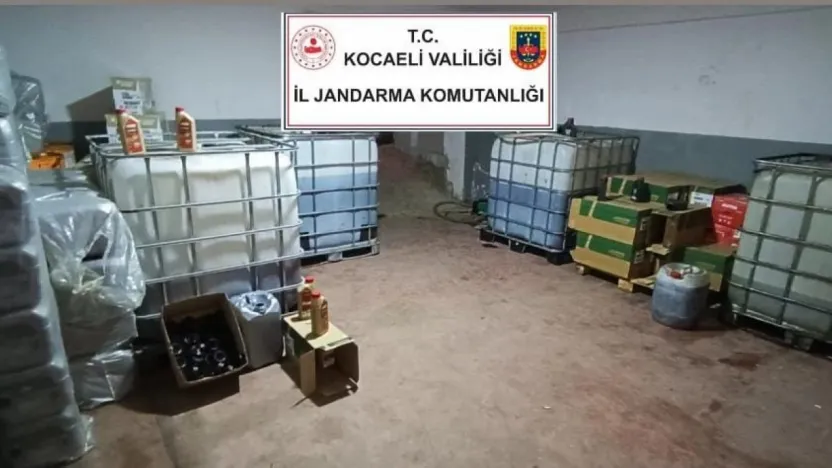 Kocaeli'de 11 milyon TL'lik sahte madeni yağ operasyonu